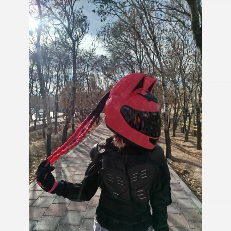 کلاه کاسکت دخترونه فک ثابت